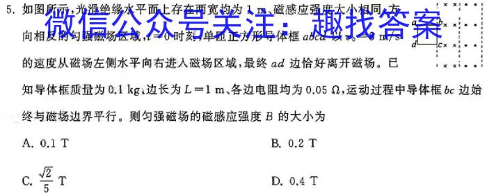 2024届湖南省高三5月考试(无标题)l物理