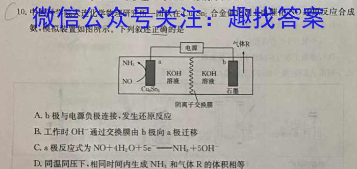 【精品】九师联盟 2024届高三押题信息卷(四)新高考化学