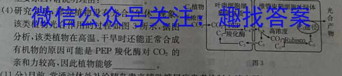 [泰安一模]山东省泰安市2023-2024学年高三一轮检测生物学试题答案