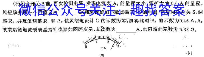 [阳光启学]2024届全国统一考试标准模拟信息卷(十二)12物理试卷答案