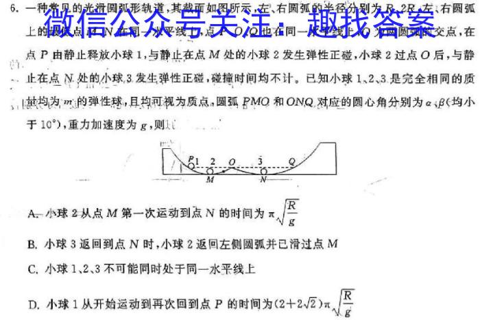 河北省2023-2024学年度第二学期学业水平抽样评估(二)物理`