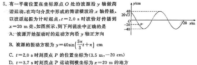 2024年河南省中招考试模拟试卷（二）物理试题.