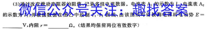 河北省2024年中考模拟示范卷 HEB(三)3物理试题答案