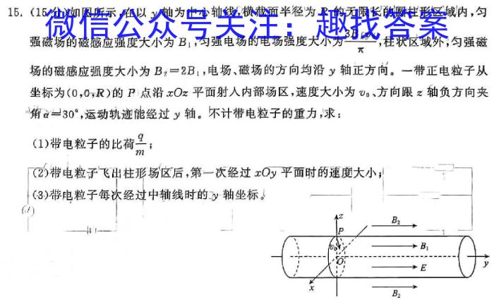 2024年河南省普通高中招生考试·抢分金卷物理试卷答案