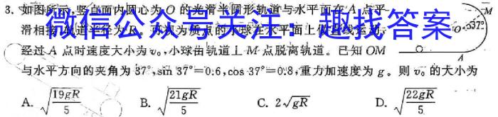 三湘名校教育联盟·2024年上学期高一5月大联考物理试题答案