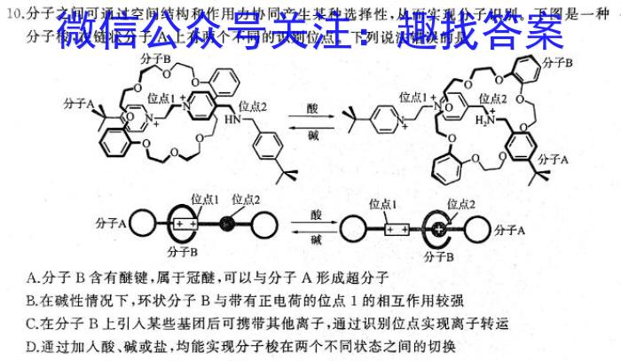 陕西省2024年初中学业水平考试模拟试题（一）化学