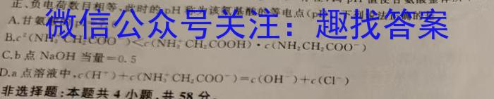 2024年甘肃省普通高中学业水平选择性考试冲刺压轴卷(二)化学