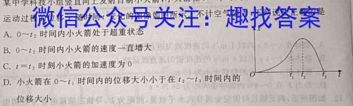 2024年河北省初中毕业生升学文化课模拟考试(状元卷二)物理试卷答案