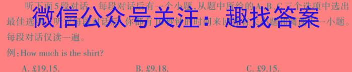 2024年陕西省初中学业水平考试 真题衍生(一)英语