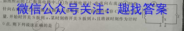 甘肃省高一庆阳第二中学2023-2024学年度第二学期期末考试(9246A)物理试卷答案