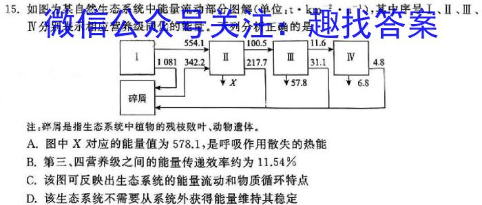 ［齐齐哈尔一模］齐齐哈尔市2024届高三年级第一次模拟考试生物学试题答案