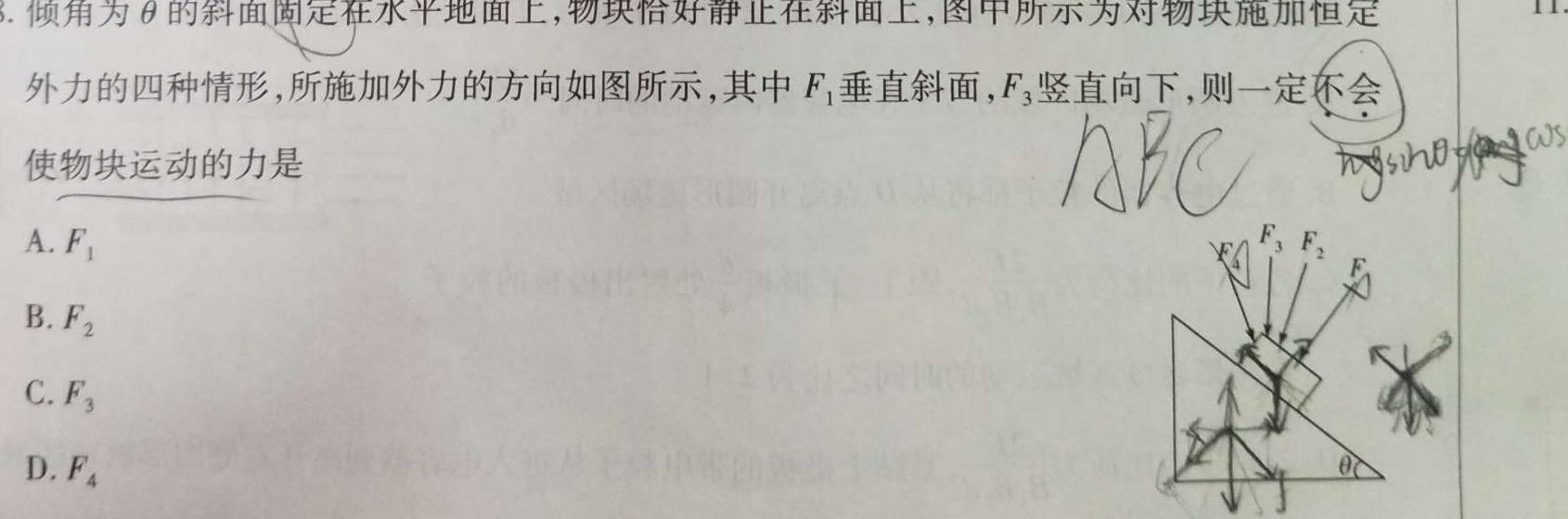 白银市2023-2024学年度七年级第一学期期末诊断考试(24-11RCCZ05a)(物理)试卷答案