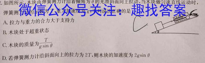 2024年湖南省高三名校联考模拟卷(二)(2024.5.21)物理试卷答案