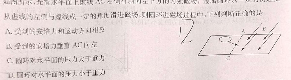 内蒙古2023-2024学年度第二学期高二期末考试（612B）(物理)试卷答案