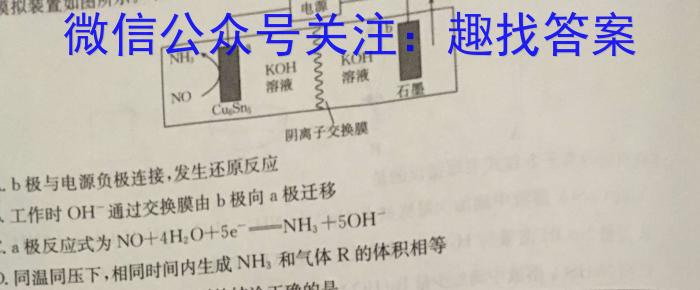 唐彩中学和欧阳修中学高三下学期第一次联考(24542C)化学