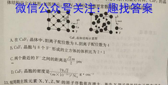 【精品】河北省2023-2024学年高二4月联考(信封)化学