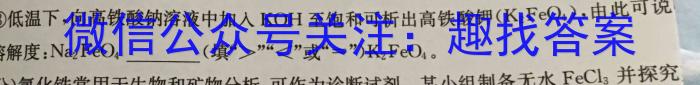 九师联盟 陕西省2025届高三摸底考试(25-T-001C)化学