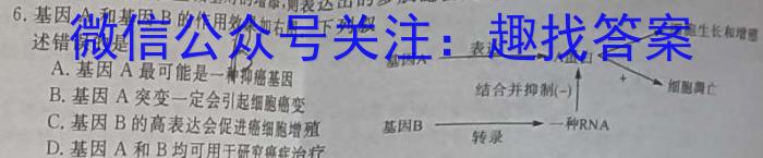 2024届 青海省高三5月联考(空心花瓣)生物学试题答案