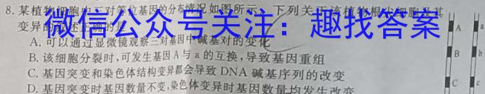 2024年普通高等学校招生全国统一考试冲刺金卷(二)2生物学试题答案