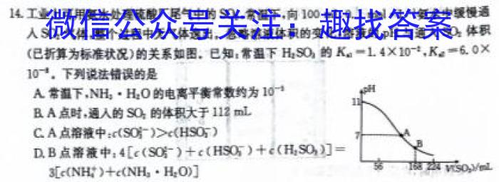 3山西省2024年中考模拟示范卷（三）化学试题