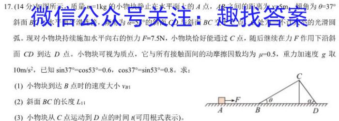 河南省2023~2024学年度八年级综合素养评估(八)R-PGZX C HEN物理试题答案