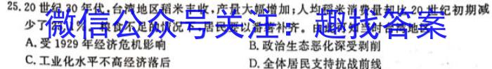 2024河南中考仿真模拟试卷（二）历史试卷答案