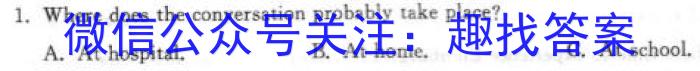 安徽省北城中学2023-2024学年八年级下学期阶段性检测英语