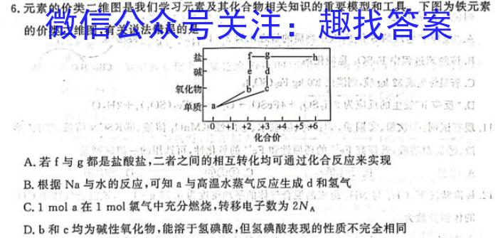 【精品】江西省2023-2024学年度七年级下学期期中考试化学
