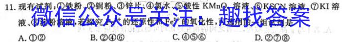 2024年高考信息检测卷(全国卷)一化学