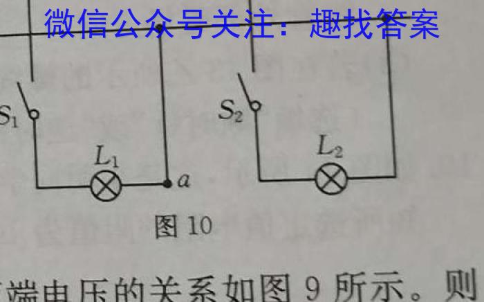 快乐考生 2024届双考信息卷·第九辑 背水一战 押题卷(一)1物理试卷答案