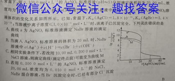 【精品】安徽省2023-2024学年度九年级下学期阶段评估（二）化学