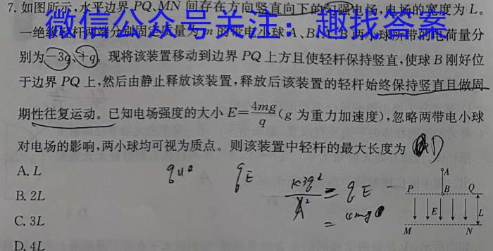 四川省大数据精准教学联盟2024-2025学年高三第一次统一统测物理`