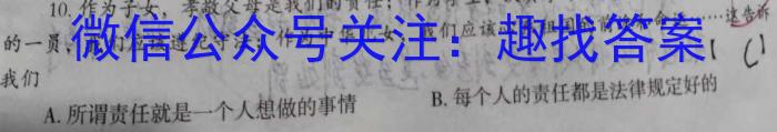 2024年长安区高三第二次模拟考试政治试卷d答案