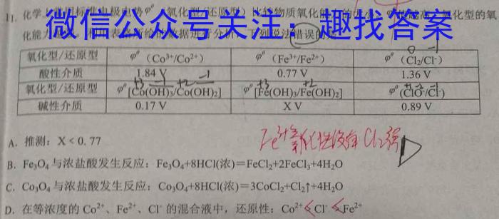 q名校计划 2024年河北省中考适应性模拟检测(实战型)化学