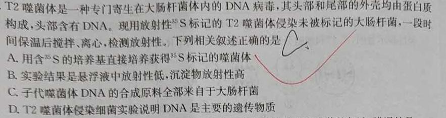 佩佩教育2024年高考湖南四大名校名师团队猜题卷(C)生物