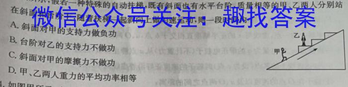 2024届石室金匮高考专家联测卷(四)物理`