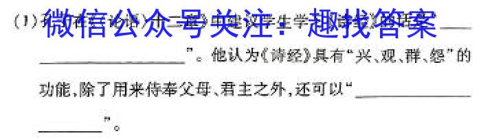 2024年黑龙江省普通高中学业水平选择性考试冲刺压轴卷(二)/语文