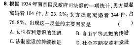 [今日更新]江西省高二抚州市2023-2024学年度下学期学生学业质量监测历史试卷答案