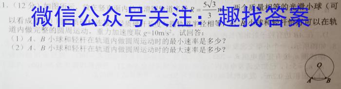 2024普通高等学校招生全国统一考试冲刺预测全国卷(二)物理试卷答案