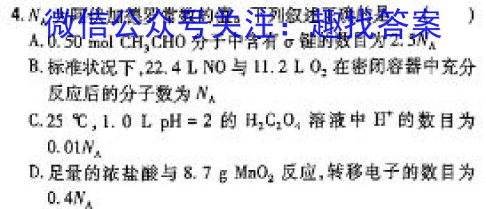 陕西省2023-2024学年九年级最新中考适应卷 6L SX化学