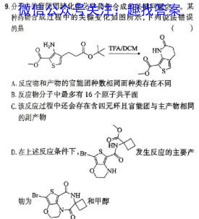 2024年河南省普通高中招生考试命题人卷化学