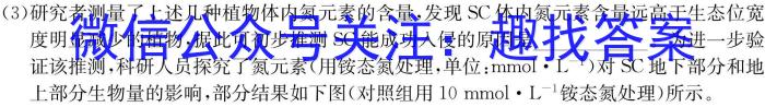 学林教育 2023~2024学年度第二学期八年级期中调研试题(卷)生物学试题答案