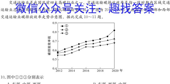 吉林省长春市第二实验中学2024-2025学年度上学期初三优效作业（一）开学考试地理试卷答案