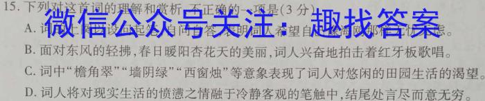 广东省2025届高三8月大型联合考试语文