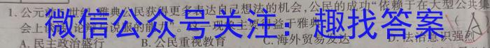 江西省2024届九年级第五次月考历史试卷答案