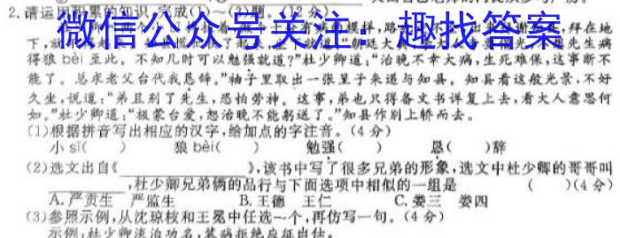 河北省L16联盟2024年普通高等学校招生全国统一考试模拟演练语文