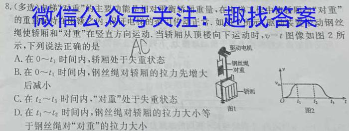 2024年河南省重点中学内部摸底试卷(二)q物理