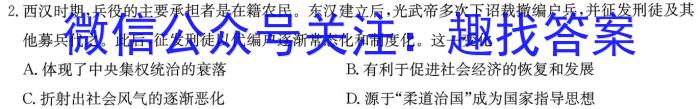 河南省洛阳市2023-2024学年高二第二学期期中考试历史试卷