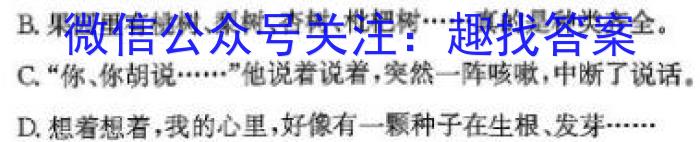 安徽省高二马鞍山市2023-2024学年第二学期期末教学质量监测语文