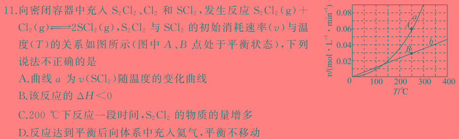 12024届高三一起考大联考(压轴卷)化学试卷答案